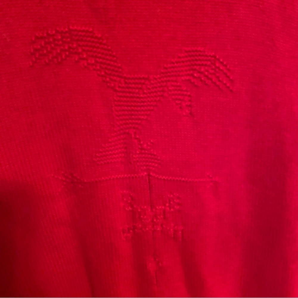 Vintage eagle weathervane knit cotton sweater medium. Farm patriotic
